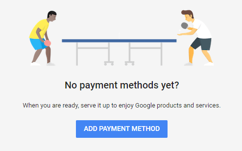 Google Adwords Payment methods