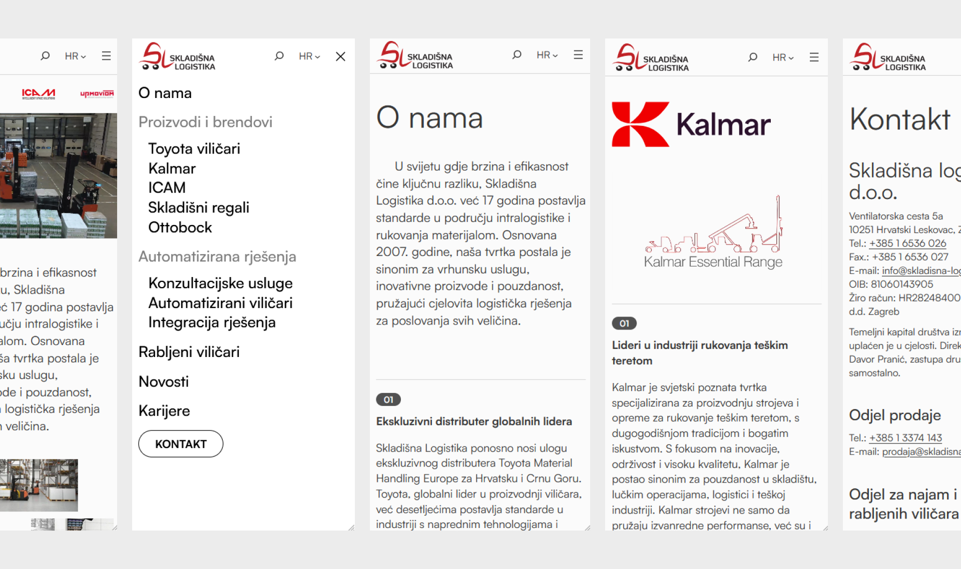 A preview image of the Skladišna logistika page