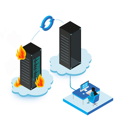 Cloud hosting data recovery image