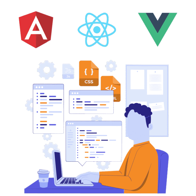 Headless wordpress can be used with all mayor and most popular frontend frameworks