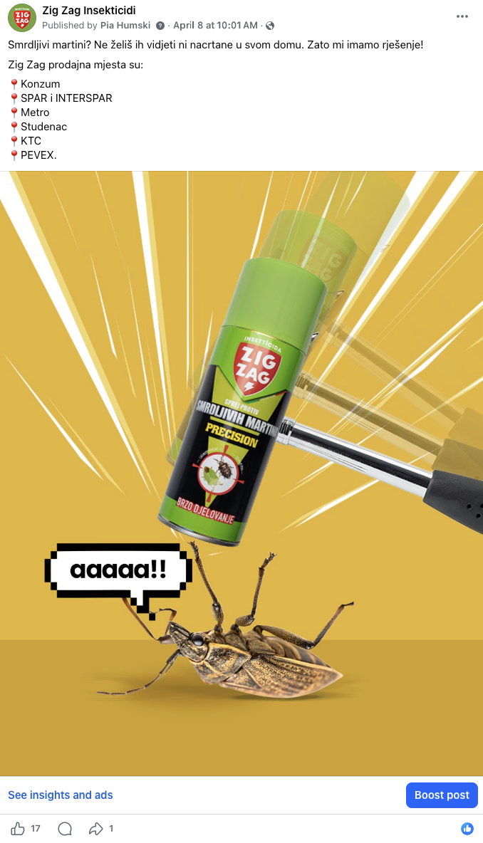 ZigZag spray