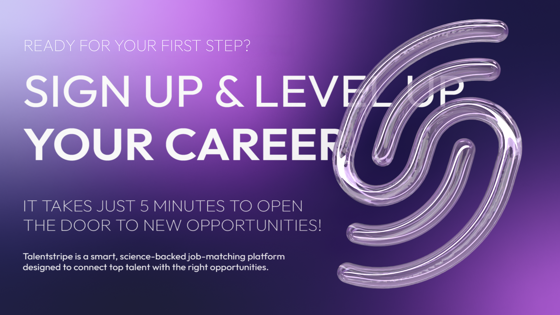 A visual for the talentstripe brandbook, used as a banner it includes a cta