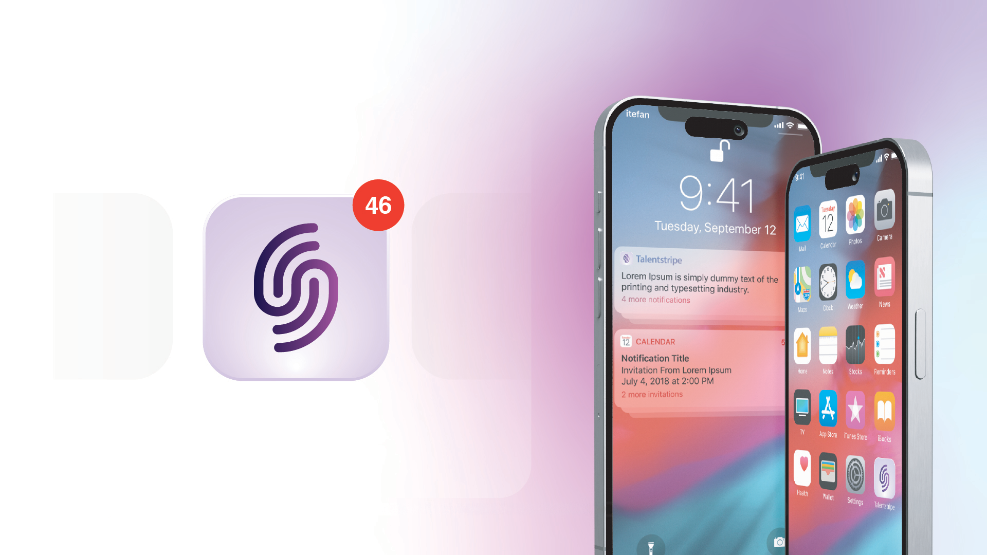 App Icon mockup for talentstripe