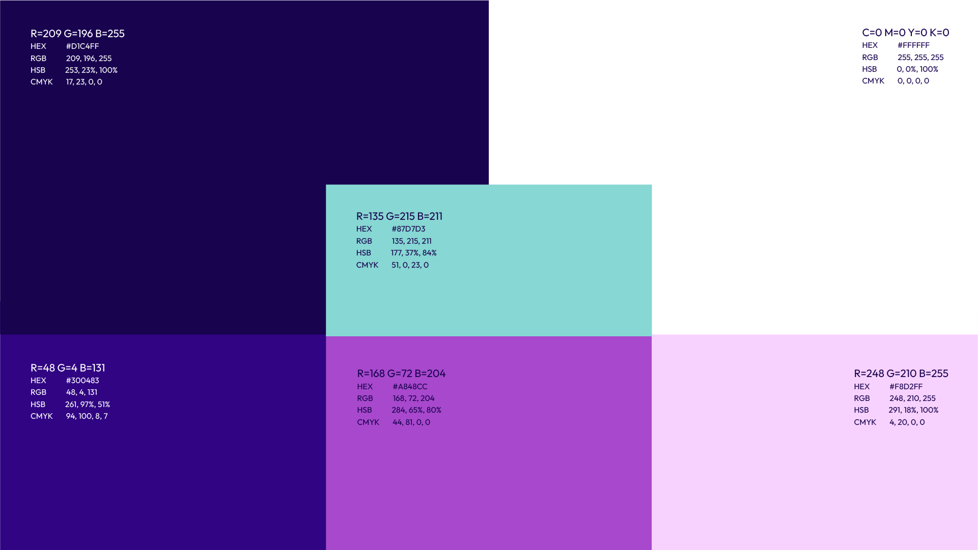 color palette for talentstripe