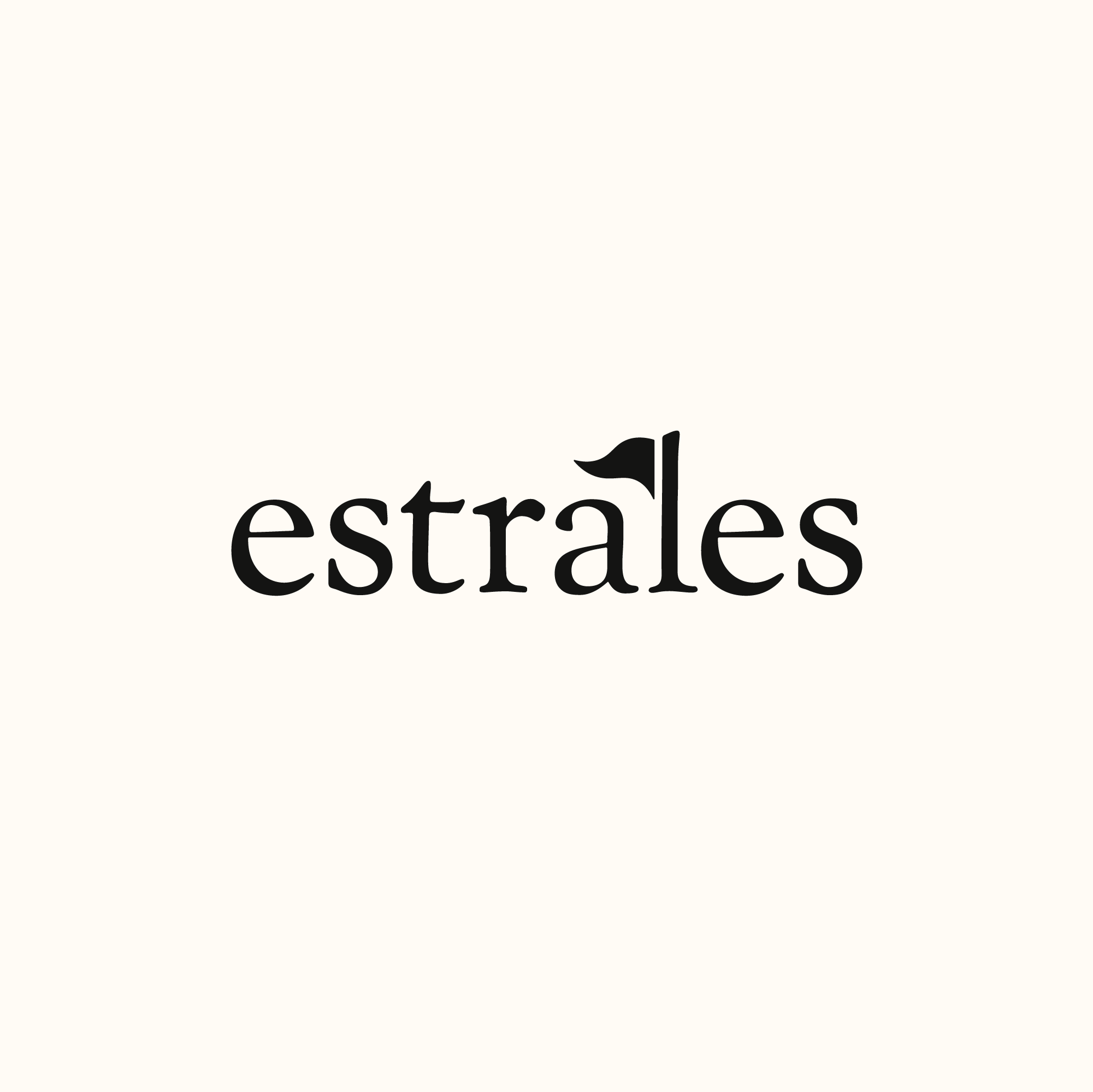 The cover image for Estrales case study - naming and visual identity